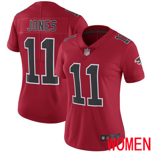Atlanta Falcons Limited Red Women Julio Jones Jersey NFL Football 11 Rush Vapor Untouchable